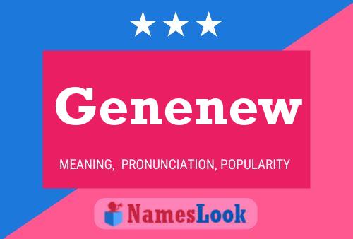 Genenew Name Poster