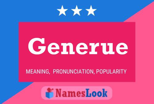 Generue Name Poster