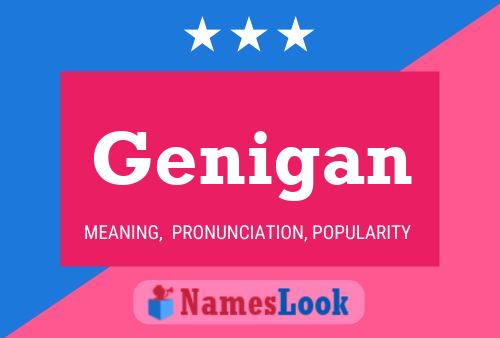 Genigan Name Poster