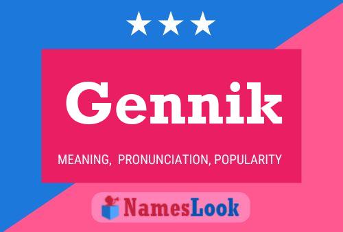 Gennik Name Poster