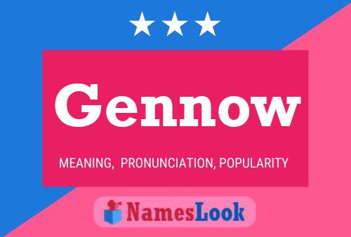 Gennow Name Poster