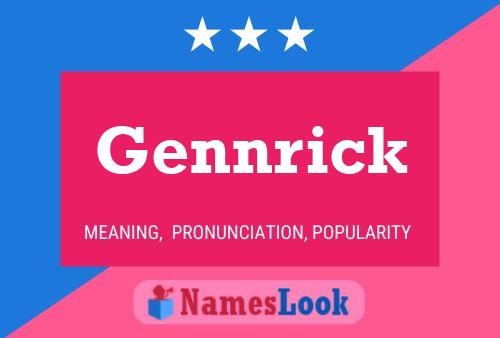 Gennrick Name Poster