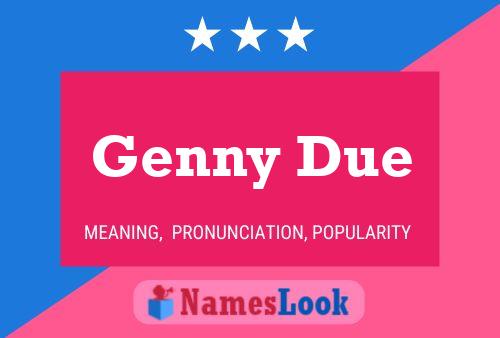 Genny Due Name Poster