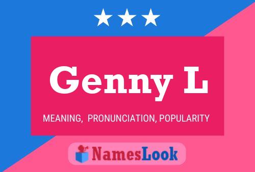 Genny L Name Poster