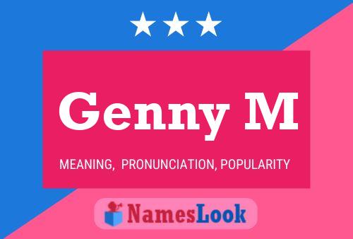 Genny M Name Poster