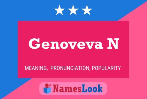 Genoveva N Name Poster