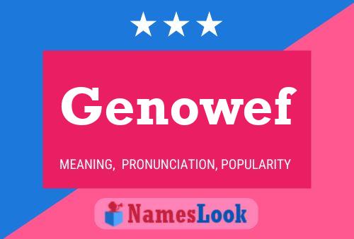 Genowef Name Poster