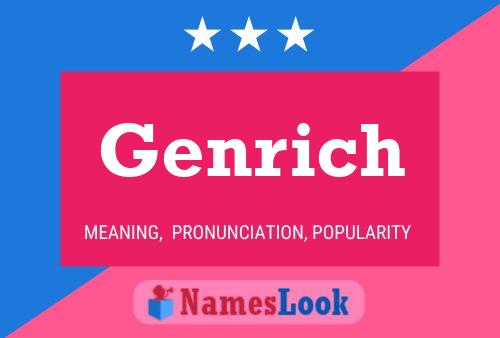 Genrich Name Poster