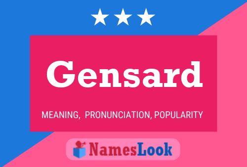 Gensard Name Poster