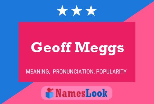 Geoff Meggs Name Poster