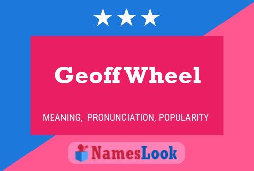 Geoff Wheel Name Poster