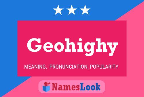 Geohighy Name Poster