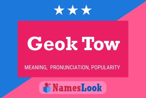 Geok Tow Name Poster