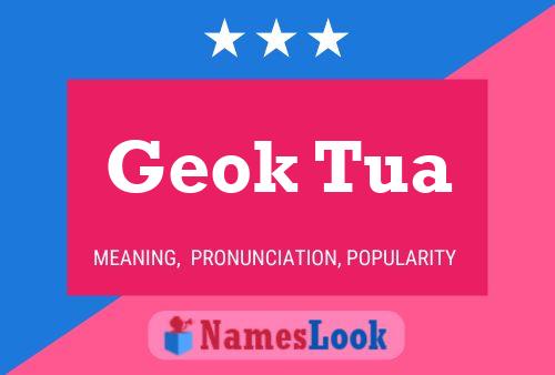 Geok Tua Name Poster