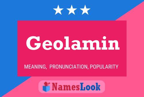 Geolamin Name Poster