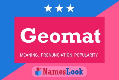 Geomat Name Poster