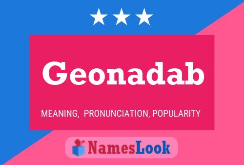 Geonadab Name Poster