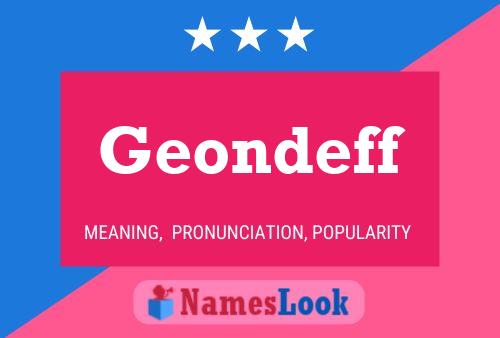 Geondeff Name Poster