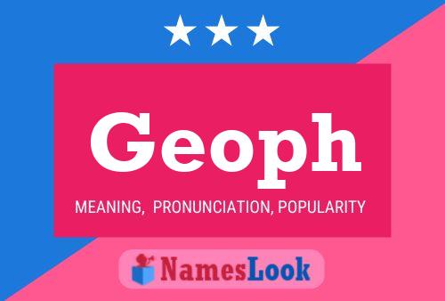 Geoph Name Poster