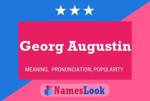 Georg Augustin Name Poster