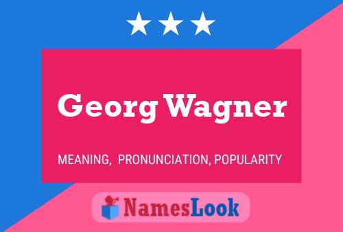 Georg Wagner Name Poster