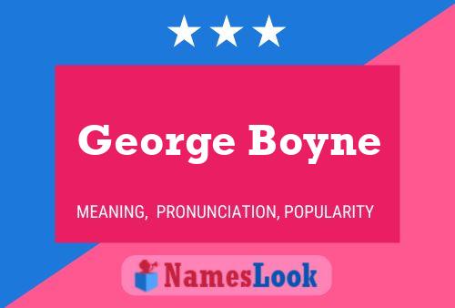 George Boyne Name Poster