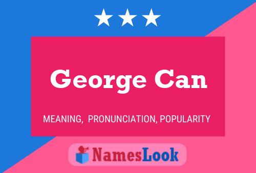 George Can Name Poster