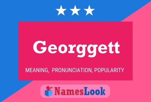 Georggett Name Poster