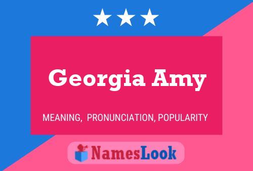 Georgia Amy Name Poster