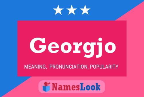 Georgjo Name Poster