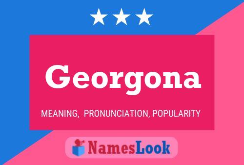 Georgona Name Poster