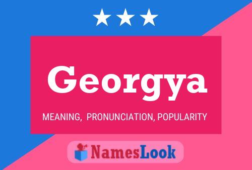 Georgya Name Poster