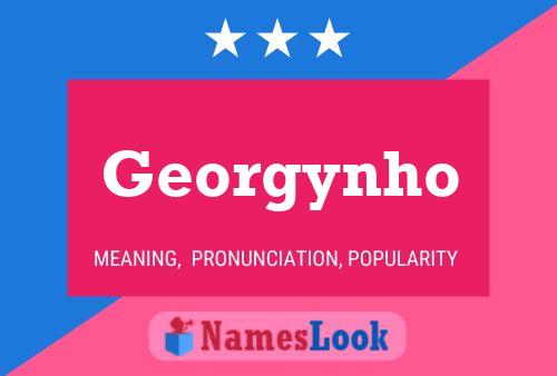 Georgynho Name Poster