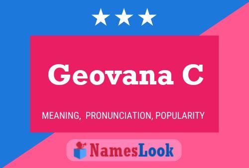 Geovana C Name Poster