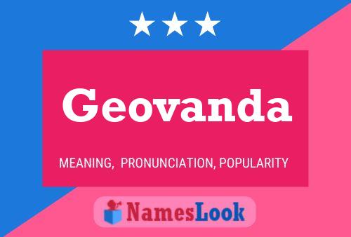 Geovanda Name Poster