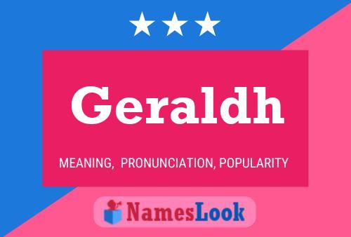 Geraldh Name Poster