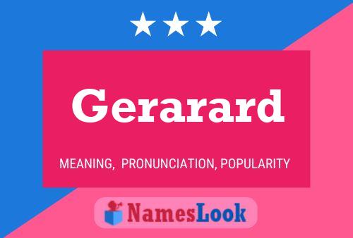 Gerarard Name Poster