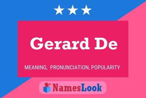 Gerard De Name Poster