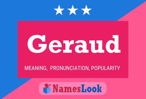 Geraud Name Poster