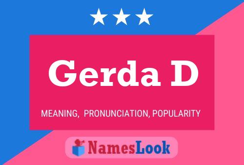 Gerda D Name Poster