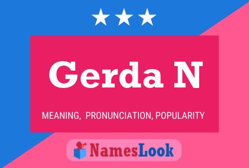 Gerda N Name Poster