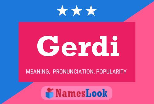 Gerdi Name Poster