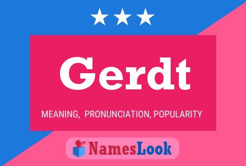 Gerdt Name Poster