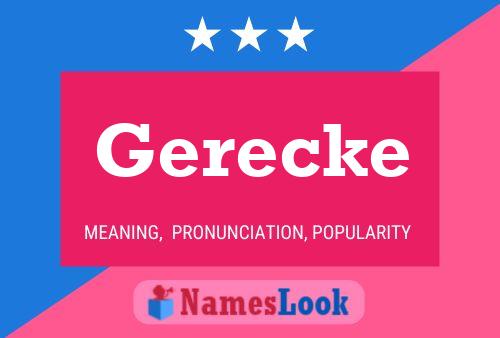 Gerecke Name Poster