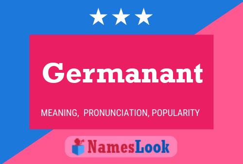 Germanant Name Poster