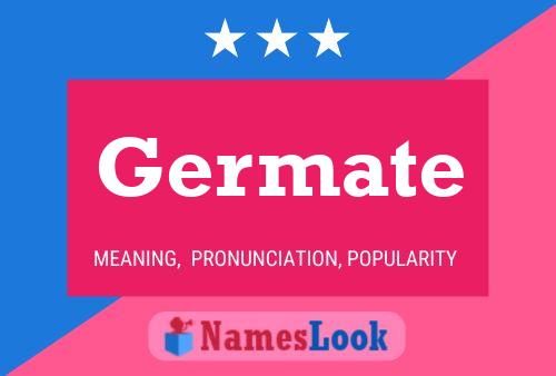 Germate Name Poster