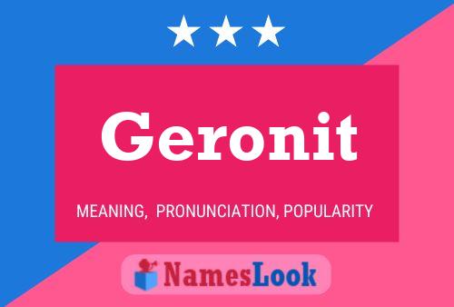 Geronit Name Poster