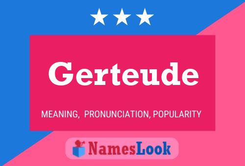 Gerteude Name Poster