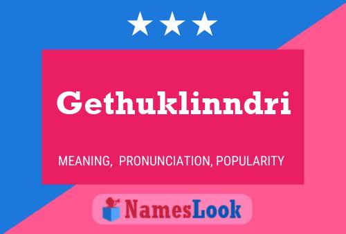 Gethuklinndri Name Poster