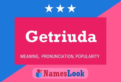 Getriuda Name Poster